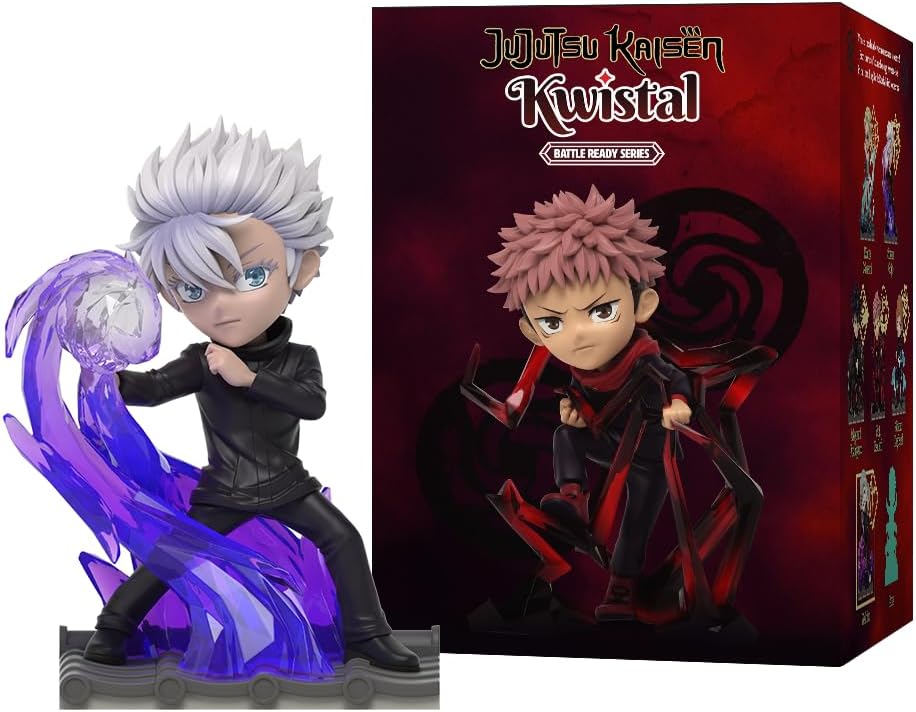 Mighty Jaxx Jujutsu Kaisen Kwistal Fwenz Battle Ready Series | Figuras coleccionables de Juguetes en Caja misteriosa | Bandeja sellada con 6: no Hay duplicados