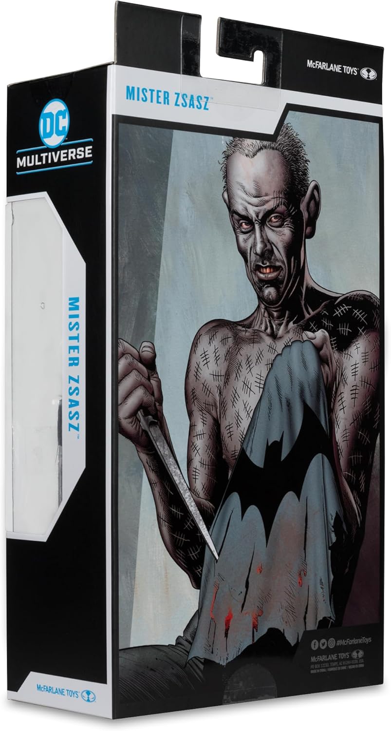 McFarlane Toys DC Multiverse 7-Inch Mr. Zsasz Figure (Gold Label Edition) Collectible Action Figure with Accessories and Art Card