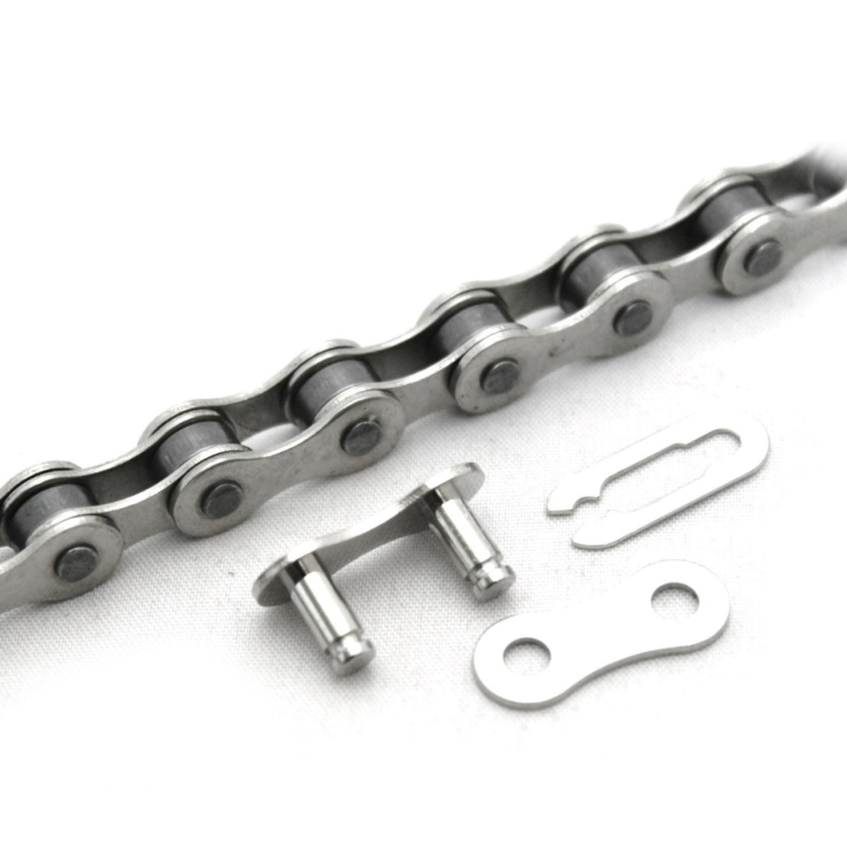 Clarks Single Speed Anti-Rust Chain 1/2X1/8 X112 Links Spring Clip Inc. Single Speed