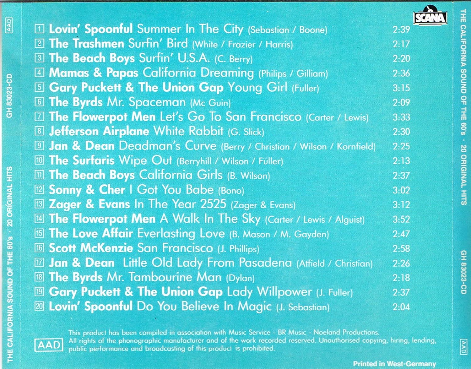The California Sound Of The 60's
