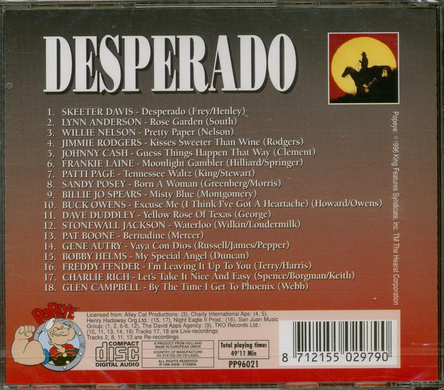 Desperado - Greatest Country Classics (CD