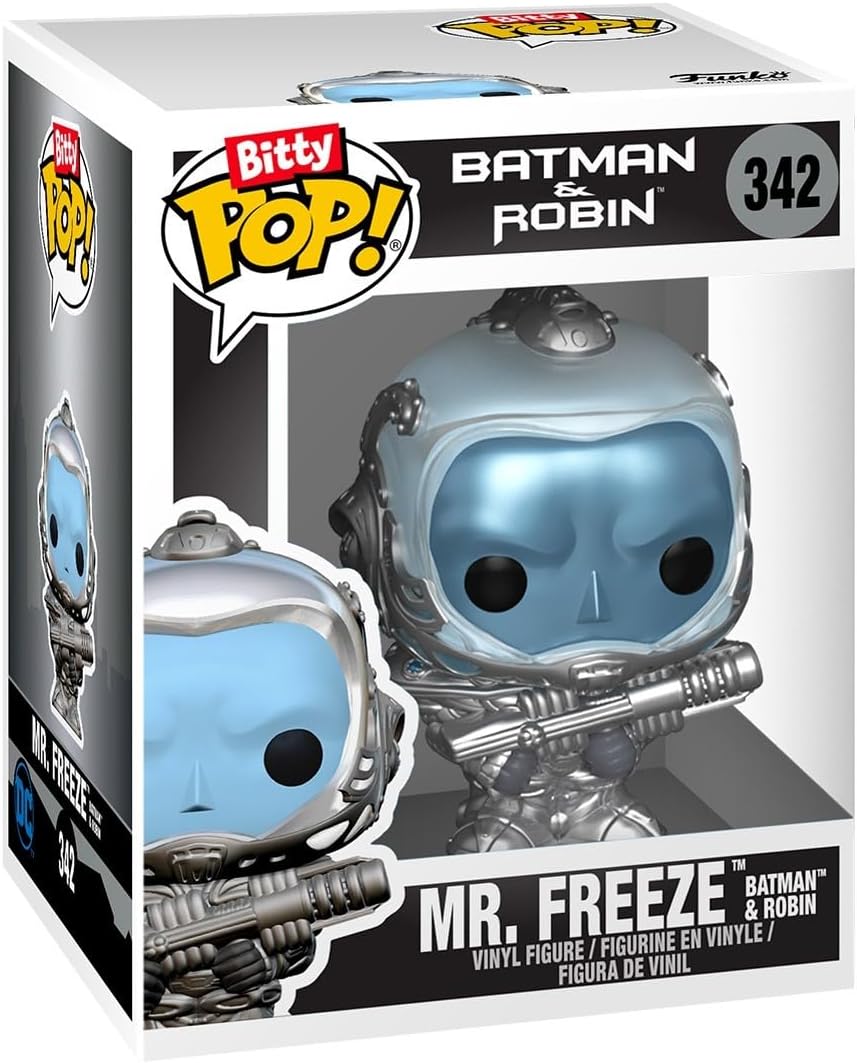 Funko Bitty Pop! Batman 85th Anniversary: Mini Collectible Toys 4-Pack - Mr. Freeze™ - Batman™ & Robin, Batman™ - 1997, The Penguin™ - Batman™ Returns, & Mystery Chase Figure (Styles May Vary