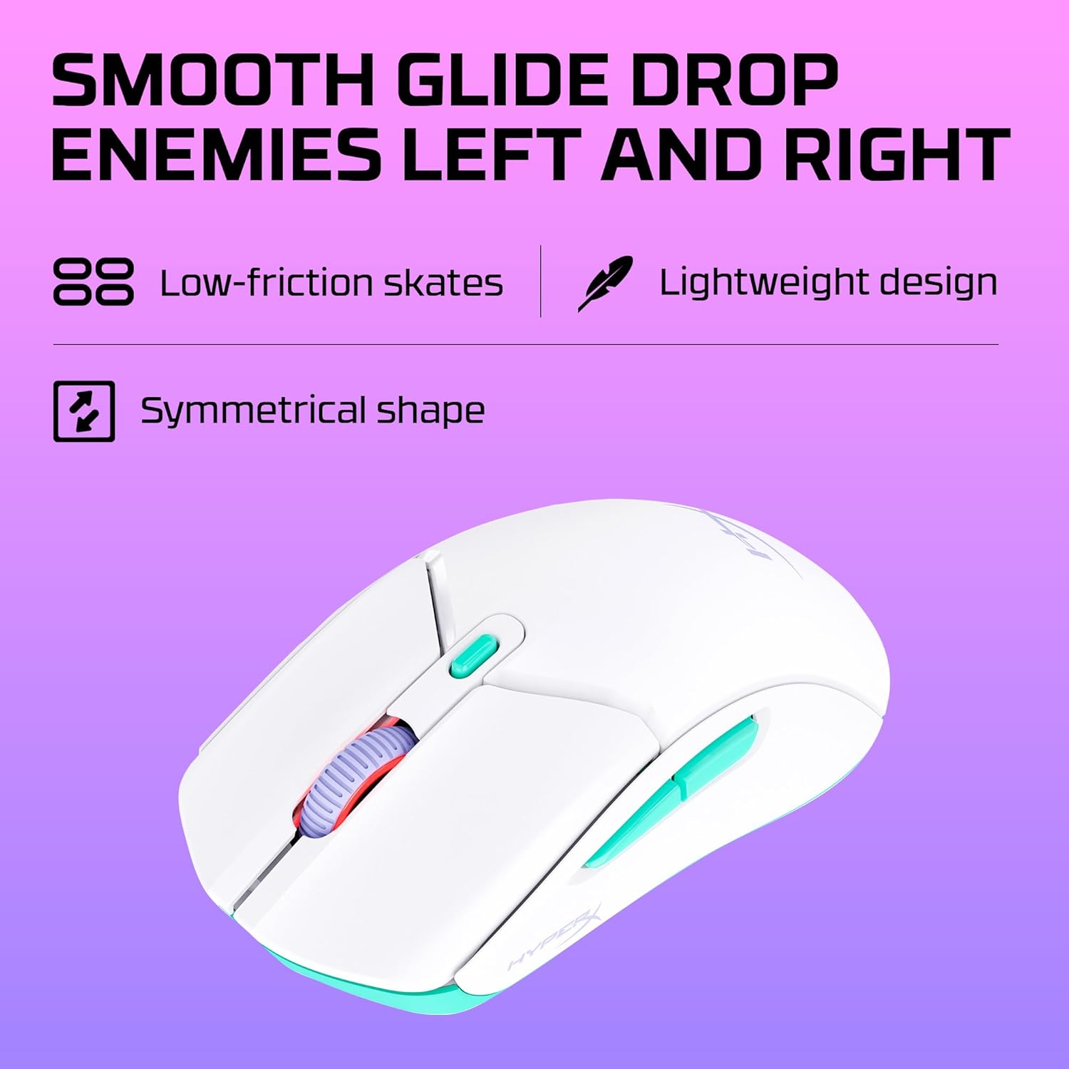 HyperX The Pulsefire Haste 2 Core Wireless is a wireless, lightweight gaming mouse with long battery life and featuring the Core Sensor.