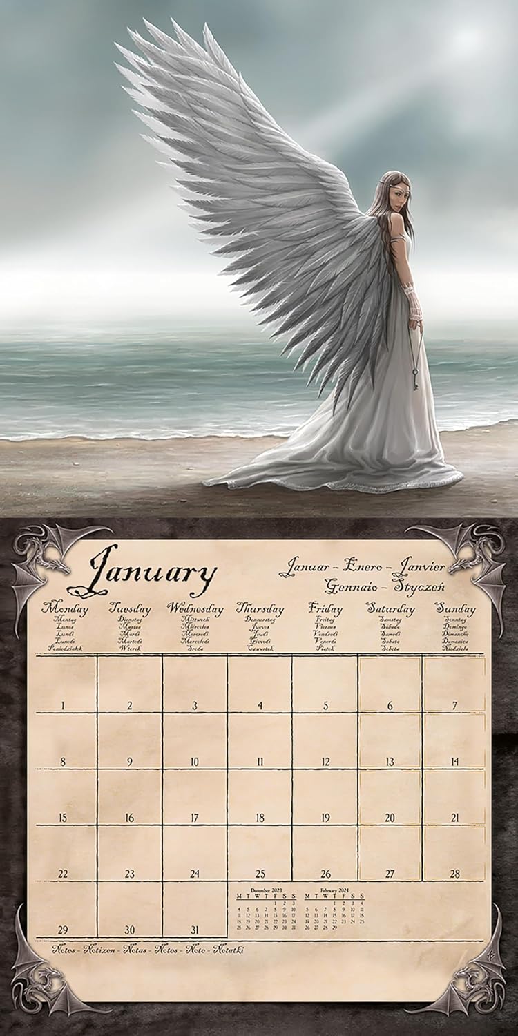 Anne Stokes 2025 Square Calendar