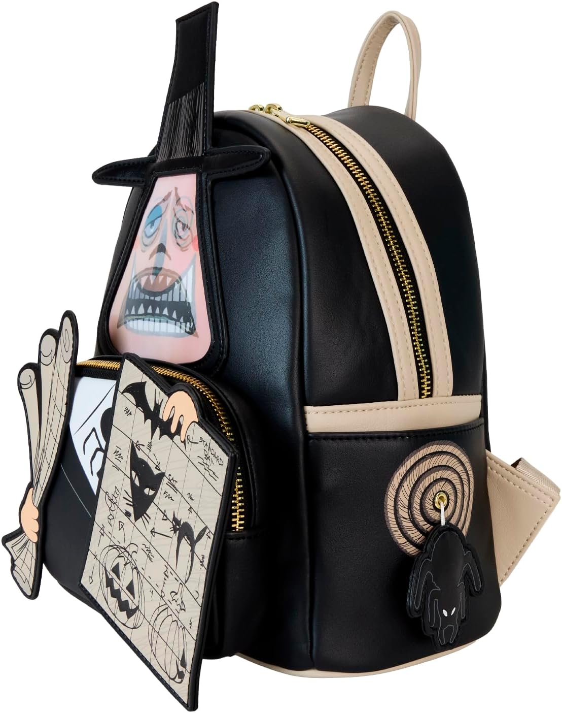 Loungefly Disney Nightmare Before Christmas Mayor with Plans Lenticular Mini Backpack, Multi, Mini