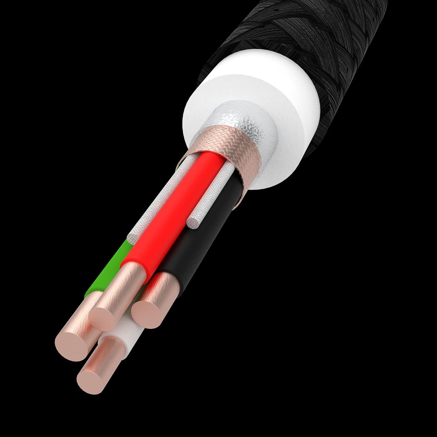GC PowerStream | 30cm Lightning Cavo Nylon Cavetto Cable di Ricarica per Apple iPhone 13 12 11 SE Pro/Max | iPhone X XR XS Max | iPhone 8 7 Plus | iPhone 6 6S 5 5C 5S Plus | iPad Air/Pro/Mini | iPod
