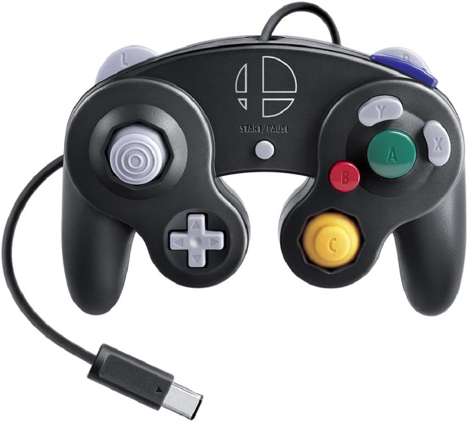 ニンテンドー ゲームキューブ コントローラ スマブラブラック