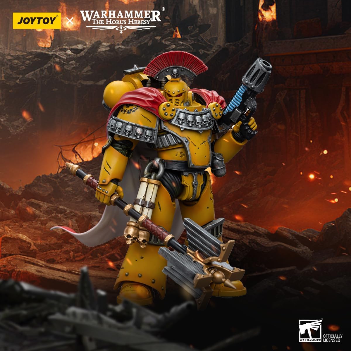 JoyToy Warhammer 40K: Imperial Fists Legion Chaplain Consul 1:18 Scale Action Figure