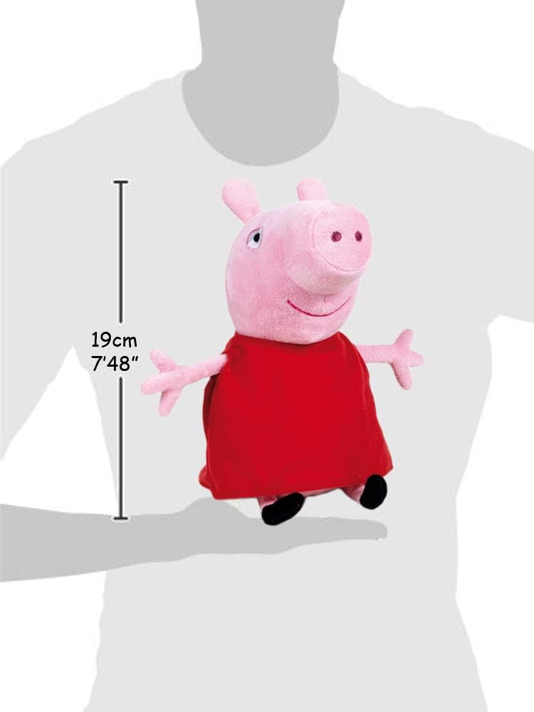 Play by Play Peppa Pig - Confezione da 2 peluche Peppa Pig e George 20 centimetri - Qualità Super Soft, multicolore