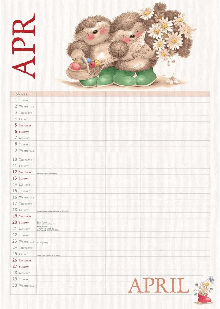Country Companions (Month To View) A4 Planner 2025 (PFP)