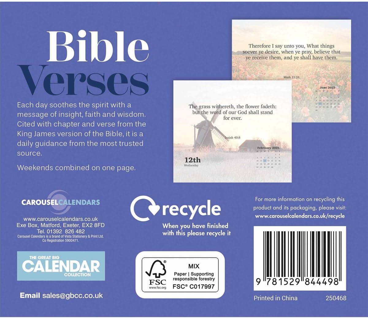 2025 Bible Verses Box