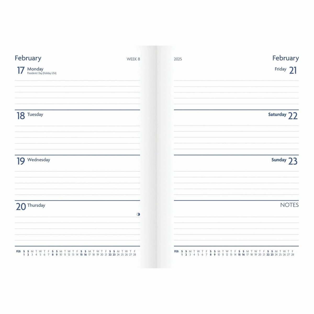 2025 Fashion Diary Charcoal A5 Diary