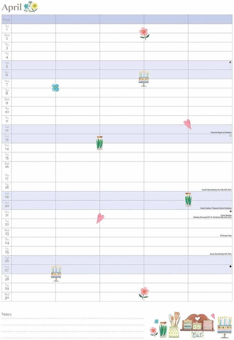 Life in the Kitchen (Month To View) A4 Planner 2025 (PFP)