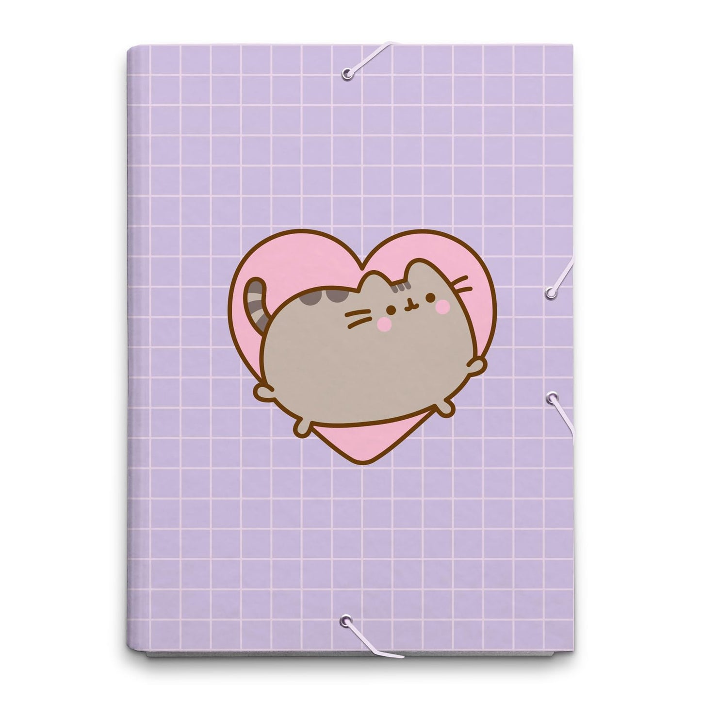 Grupo Erik Mappe A4 - Sammelmappe A4 Pusheen Fanartikel Dokumentenmappe A4 Gummizug - Heftmapppe A4 Schule Zubehör Heftbox A4 Schulranzen Eckspanner Ordnungsmappe Büro Zubehör Schul Zubehör