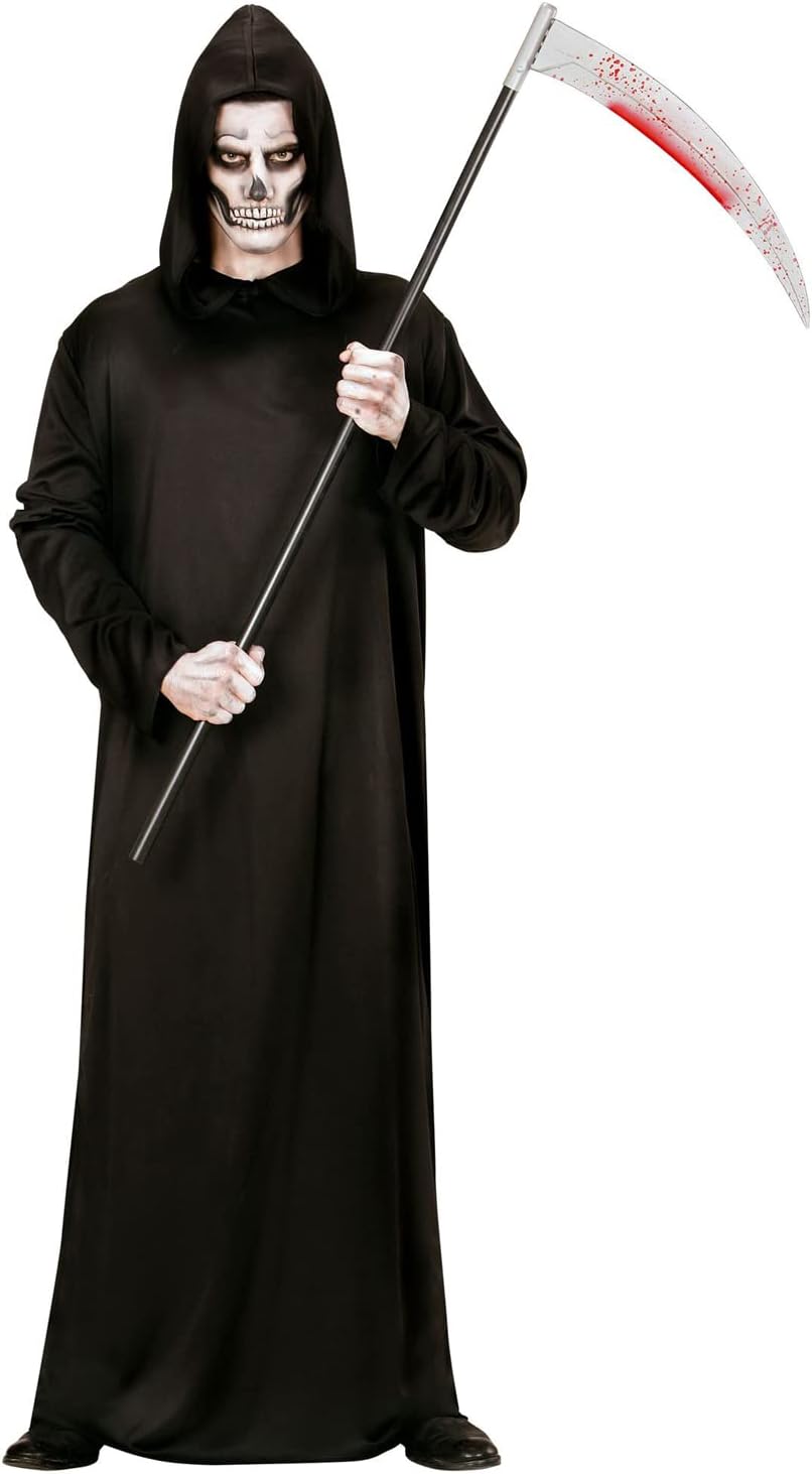 Widmann Kids’ Grim Reaper Costume with Hooded Robe