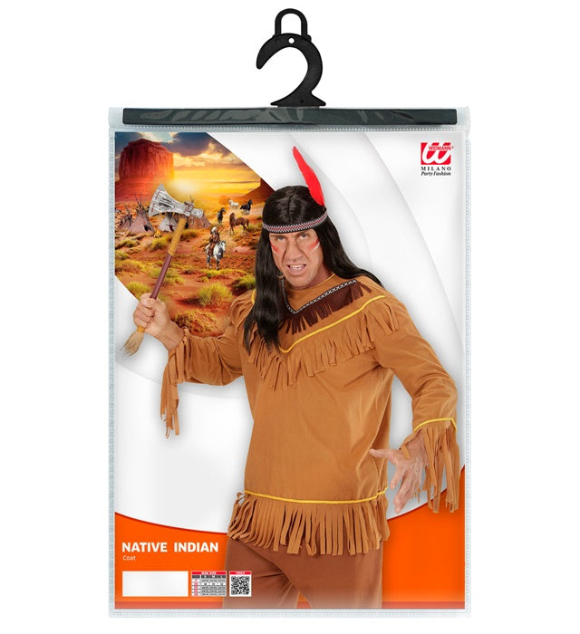 Widmann Native Indian (Coat, Headband With Feather) (XXL) Brown