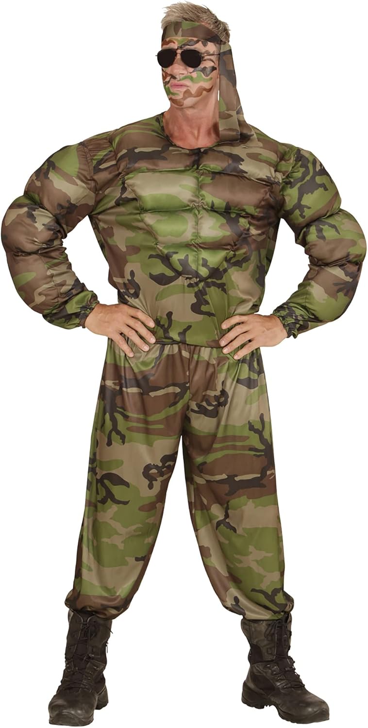 "SUPER SOLDIER" (muscle shirt, pants, headband) - (L)