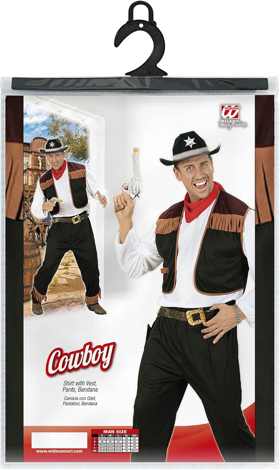 Cowboy Costume Large for Wild West Dessert Mexican Fancy Dress