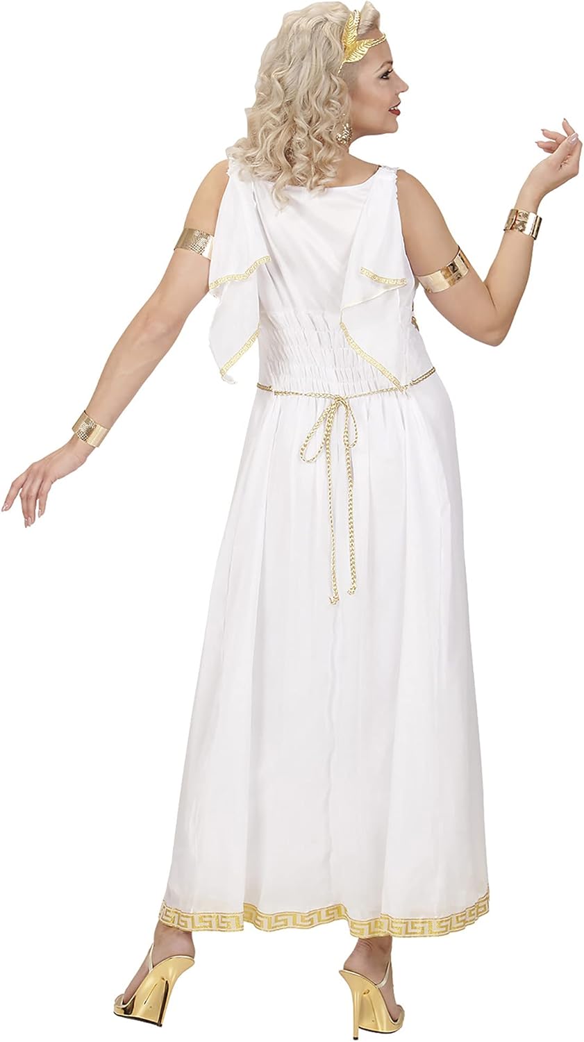 Widmann - Greek goddess costume, dress and laurel wreath, antique, queen, carnival, theme party