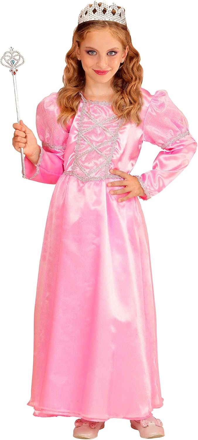 Widmann little fairy children's costume, pink princess, dress and crown 140