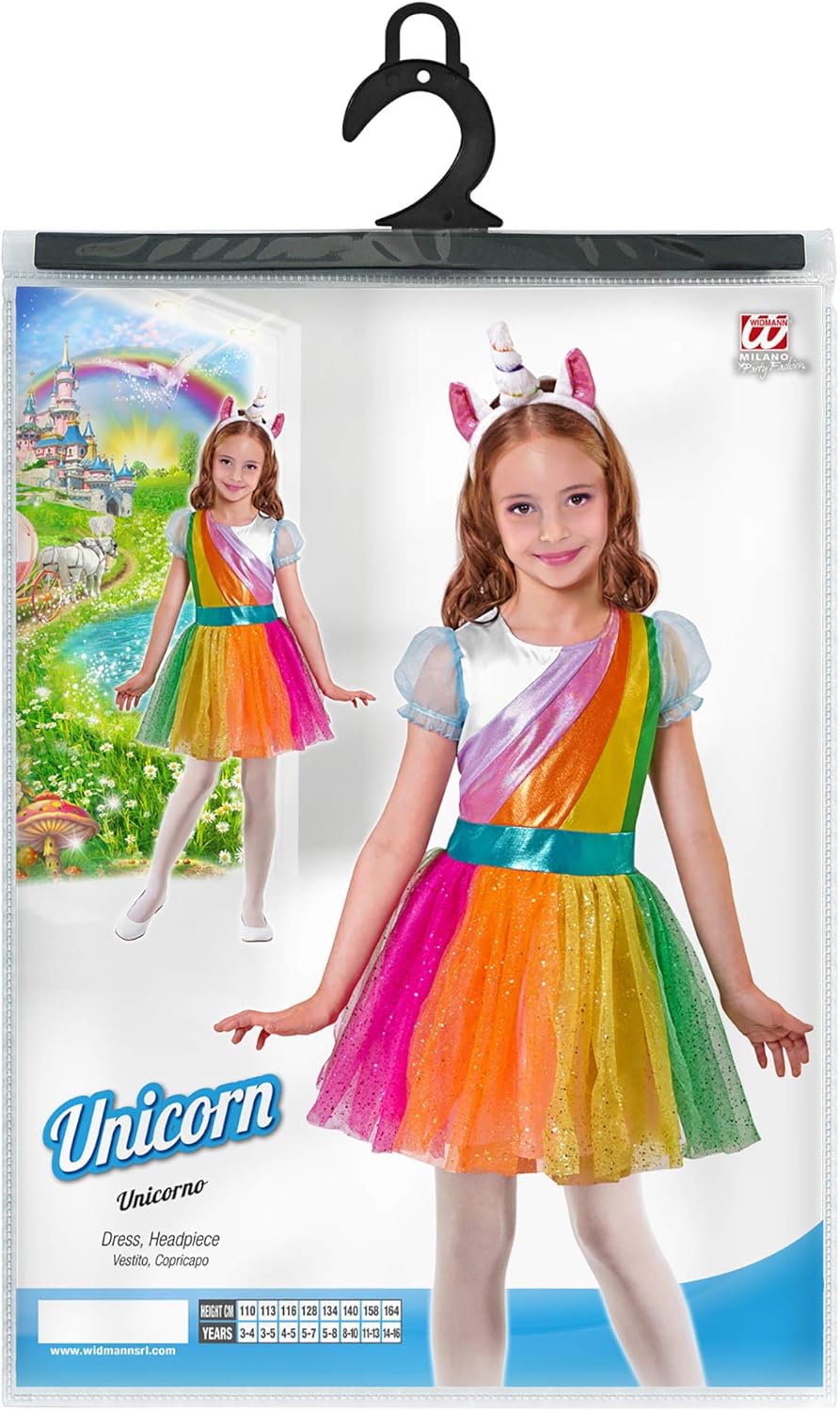Widmann Unicorn Childrens Fancy Dress Costume 116cm (4-5 Yrs)