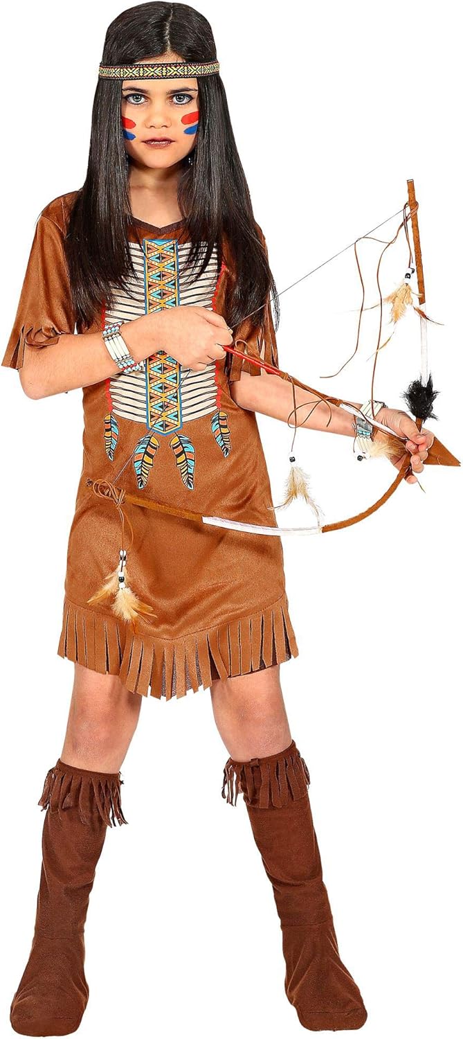 Widmann 07860 Children's Costume Indian Girl Brown 104 cm