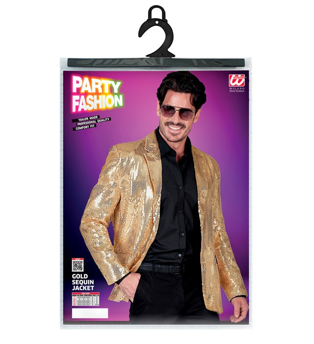 Widmann Party Fashion Jacket (Gold Sequin Jacket) (XL) Gold