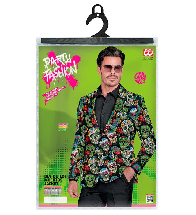 Widmann Dia De Los Muertos Party Fashion Jacket (Jacket) (L) Different Colors