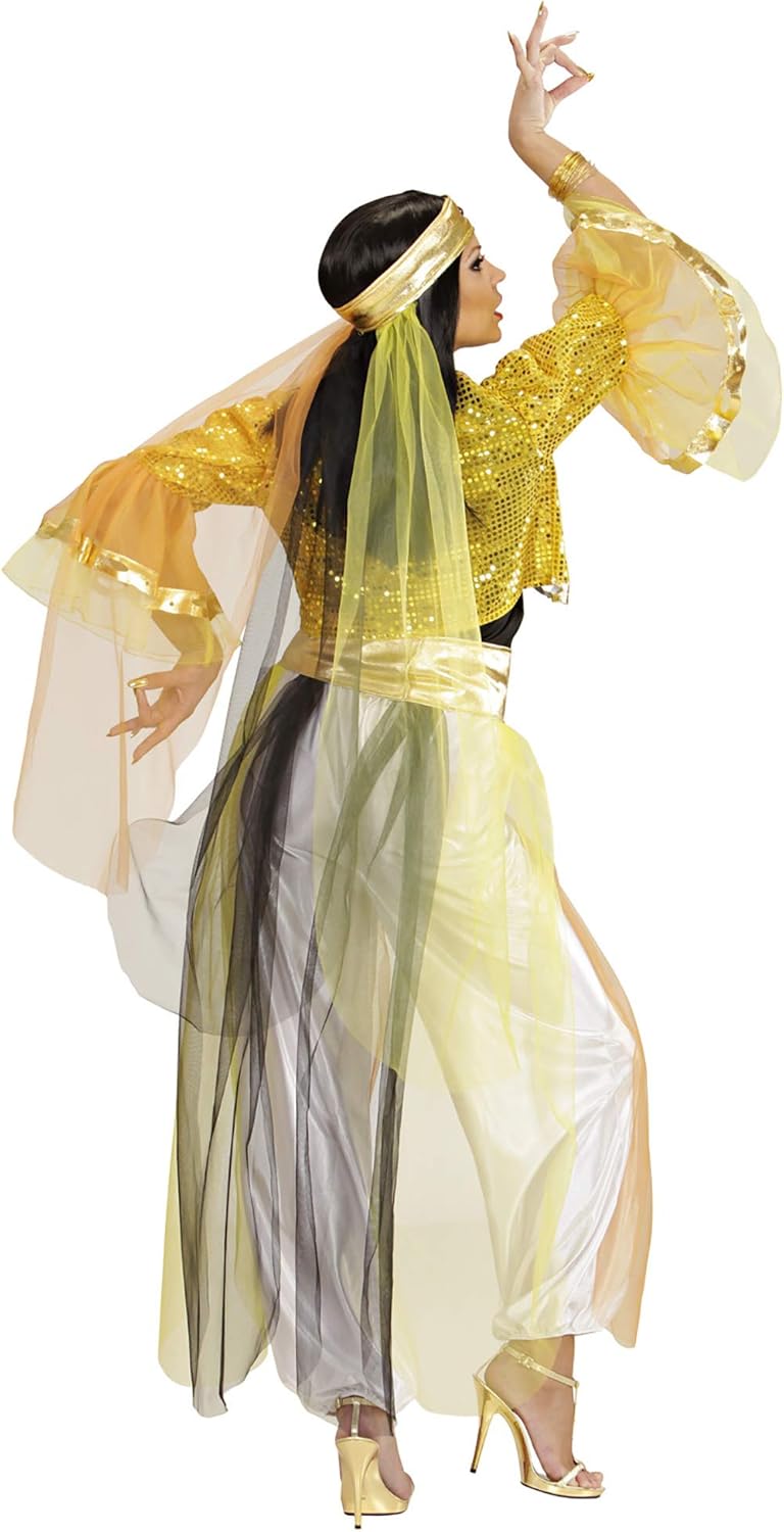 Ladies Harem Dancer Gold Costume Extra Large UK 18-20 for Middle East Indian Arab Fancy Dress 48