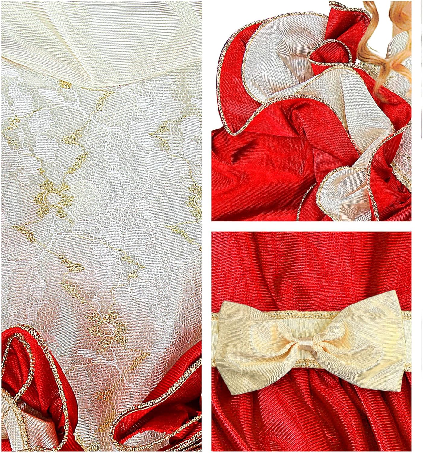 Widmann - Kinderkostüm Clementina, Kleid mit Petticoat, Gürtel mit Schleife, Hut, Adelige, Karneval, Mottoparty 11-13 years/ Large