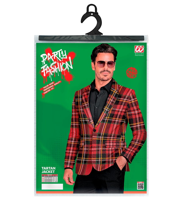 Widmann Tartan Party Fashion Jacket (Jacket) (M) Red