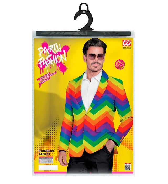 Widmann Rainbow Party Fashion Jacket (Jacket) (M) Rainbow