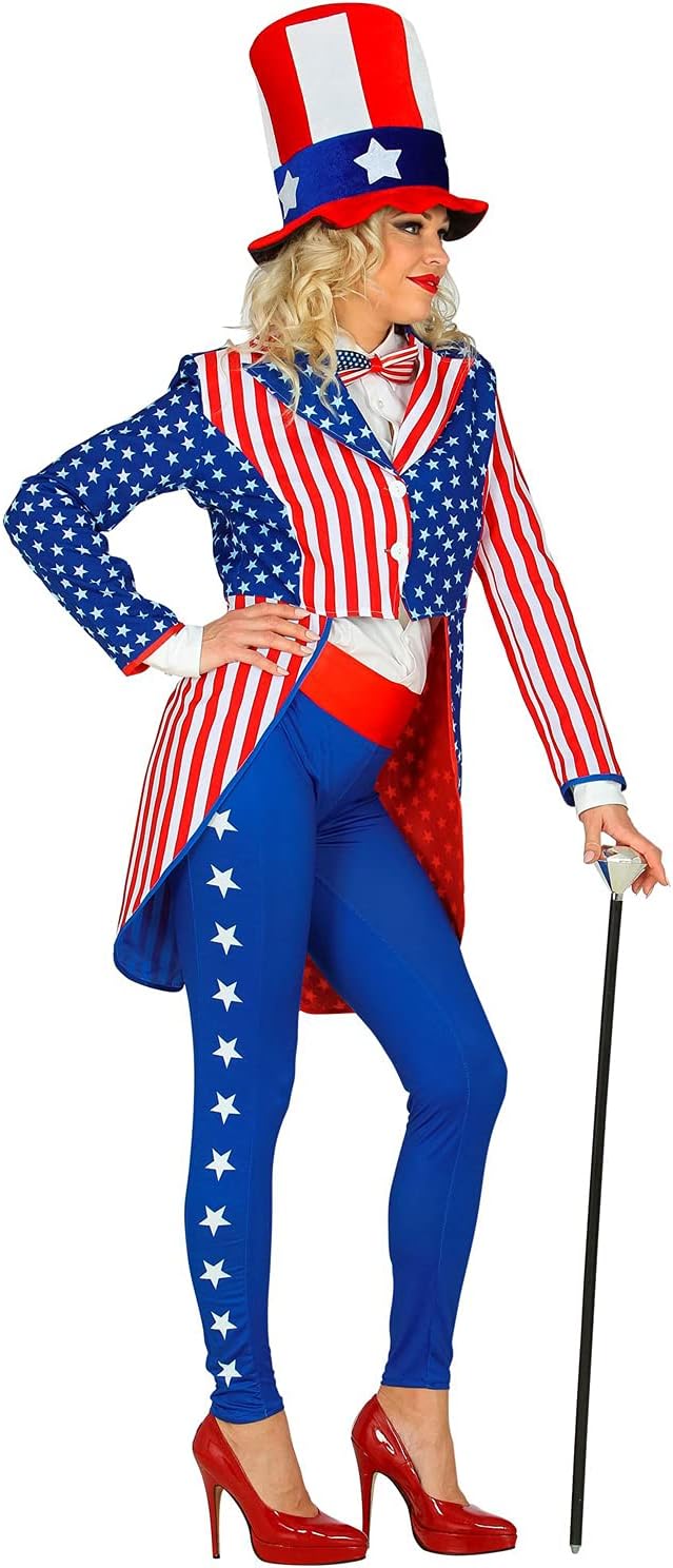 Widmann - USA Parade Tailcoat, Guard Uniform, Stars and Stripes, American Flag Costume, Carnival, Theme Party