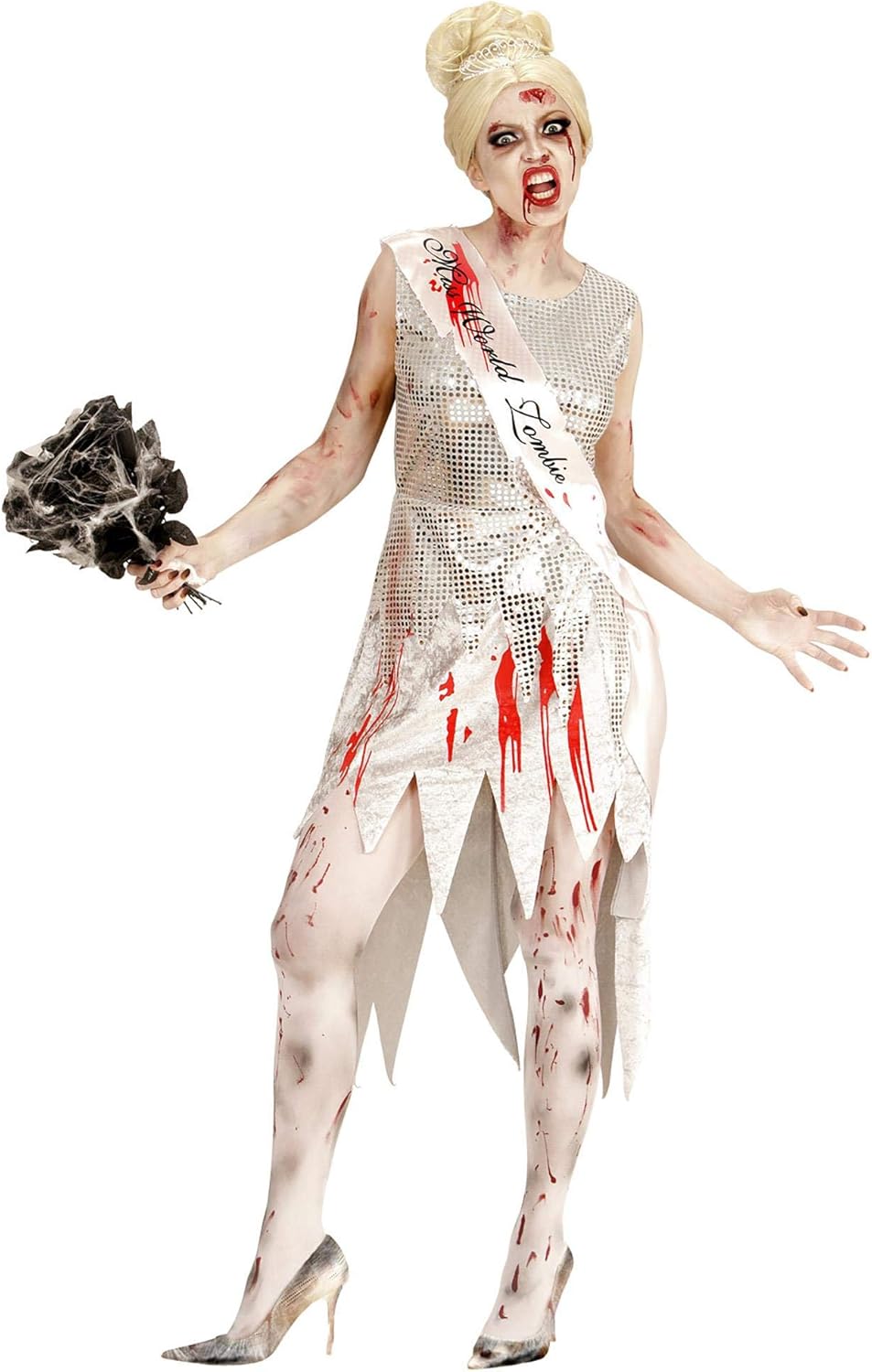 "ZOMBIE MISS WORLD" (dress, sash) - (L)