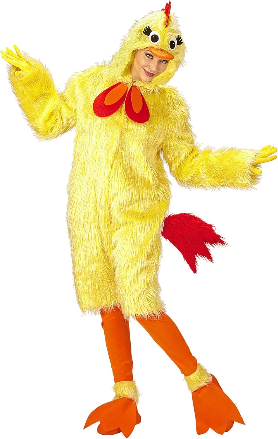 Widmann 11011314 Adult Chicken Costume, Yellow, Standard Size