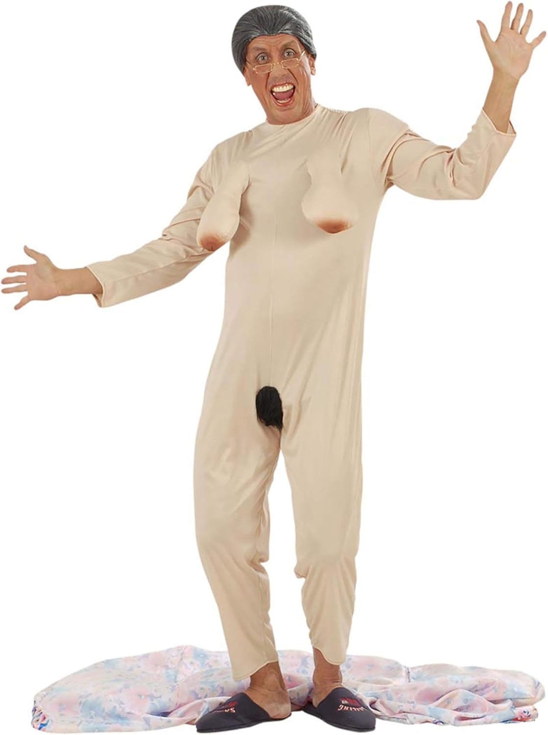 Widmann W MILANO Party Fashion - Exhibitionist Grandma Sexy Jumpsuit Dressing Gown Fancy Dress Costumes