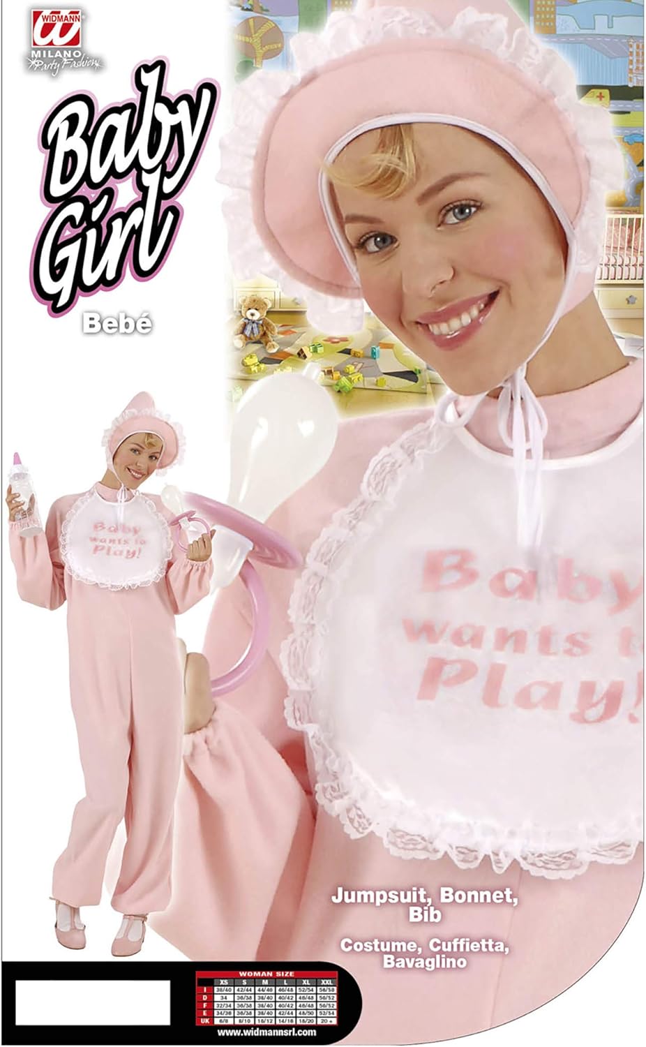 Ladies Baby Girl Flannel Costume Extra Large UK 18-20 for TV Cartoon & Film Fancy Dress