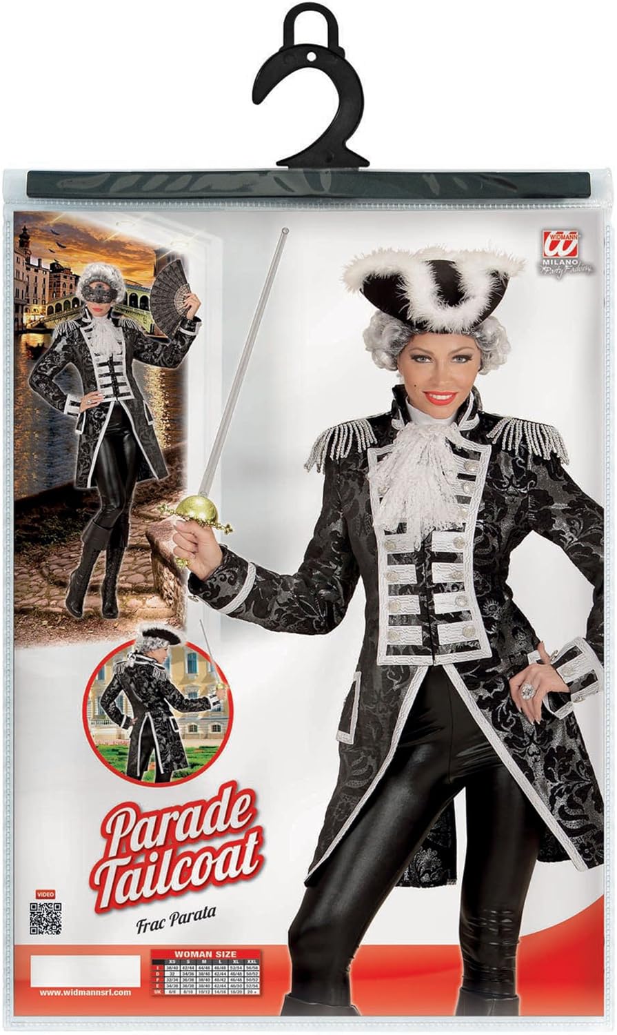 Widmann women's jacquard parade costume XL Silver