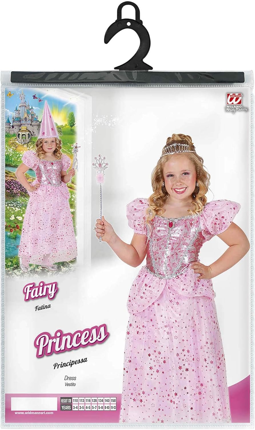 Children's Pink Princess/Fairy 140cm Costume Medium 8-10 yrs (140cm) for Disney Fairytale Fancy Dress