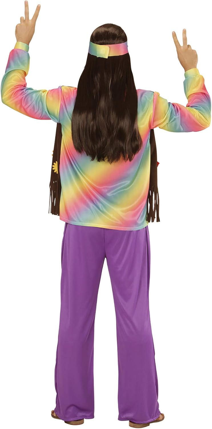 "HIPPIE" (shirt with vest, pants, headband) - (S)