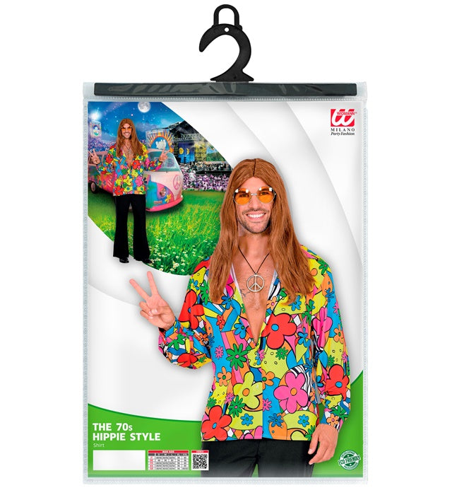 Widmann The 60s Fashion - Flower Power (Shirt) (S) Different Colors