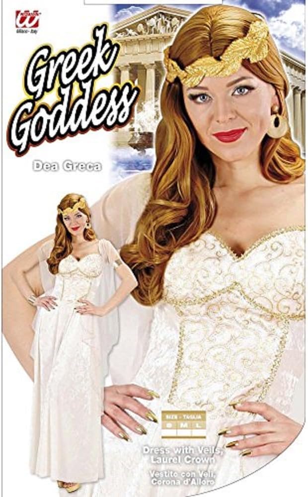 Widmann - Kostüm griechische Göttin, Kleid mit Schleier, Lorbeerkranz, Karneval, Mottoparty 38