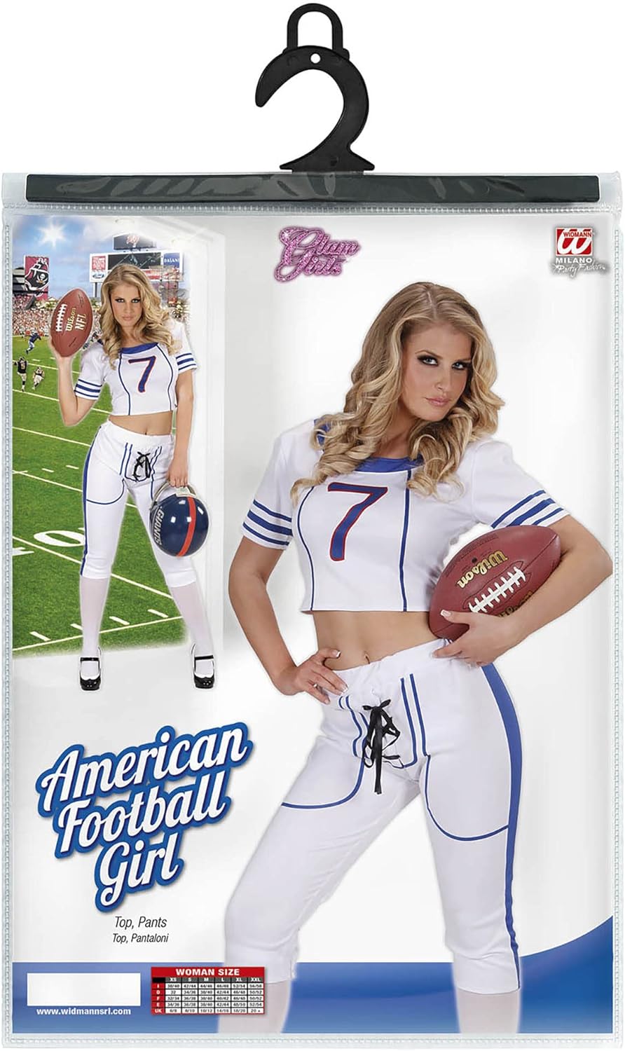 Widmann - Kostüm American Football Girl, Top und Hose, Mottoparty, Karneval 8-10