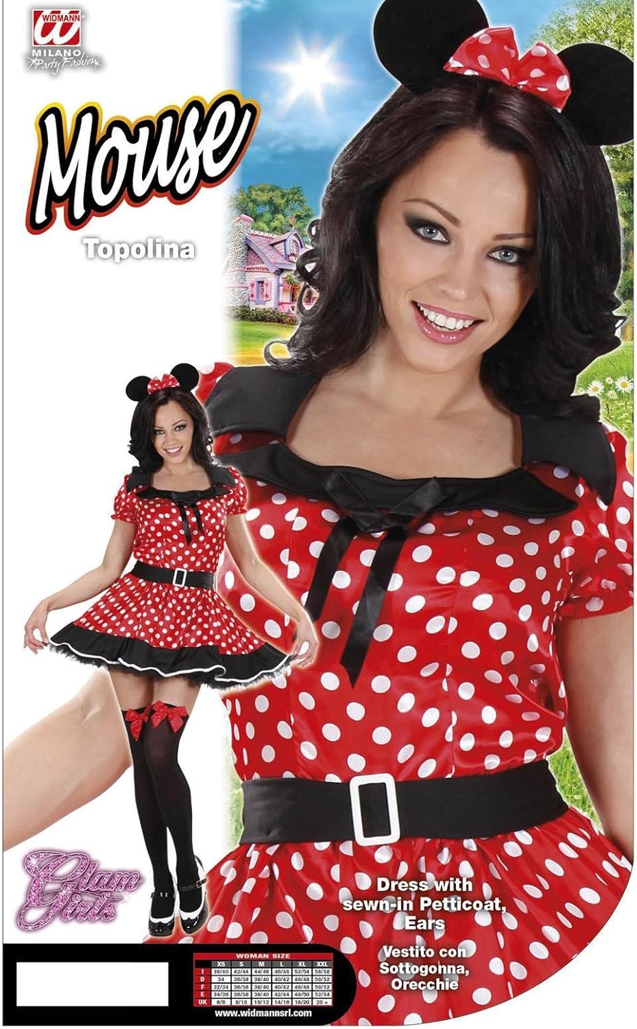 Ladies Mouse Girl Costume Medium UK 10-12 for Animal Jungle Farm Fancy Dress Size 10-12, Ladies -> Size 10-12