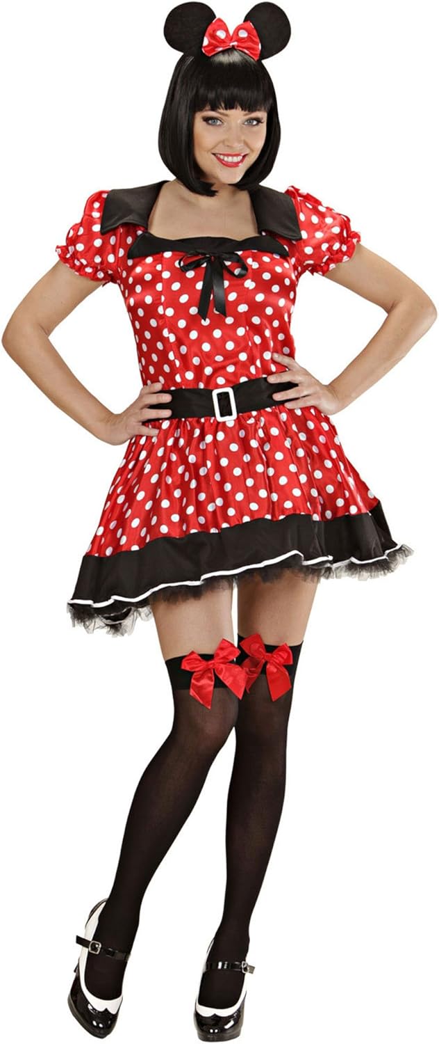 Ladies Mouse Girl Costume Large UK 14-16 for Animal Jungle Farm Fancy Dress Frauen: 40-42