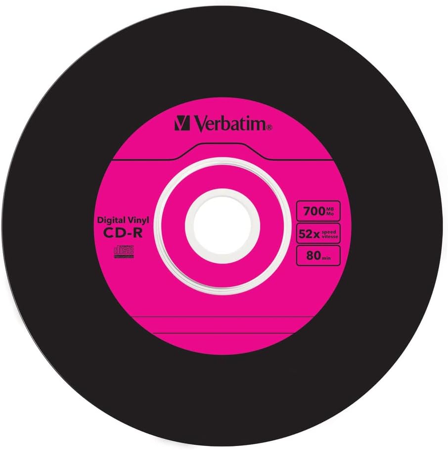 Verbatim 43426 52x Vinyl CD-R - Slim Case 10 Pack