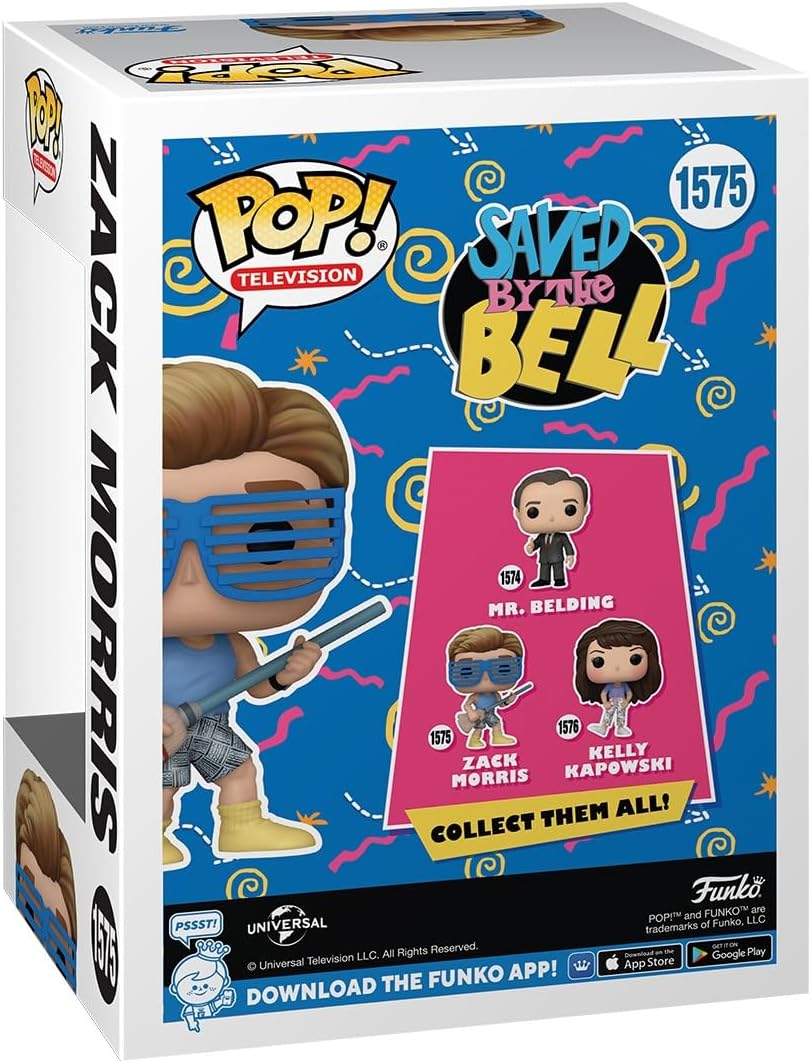 Funko Pop! TV: SBTB 30th – Zack Morris - Saved By the Bell - Collectable Vinyl Figure - Gift Idea - Official Merchandise - Toys for Kids & Adults - TV Fans - Model Figure for Collectors and Display