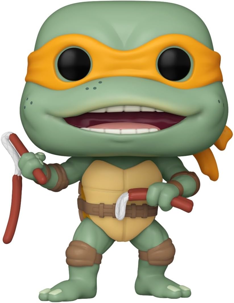 Funko Pop! Movies: Teenage Mutant Ninja Turtles (TMNT) - Michelangelo Sausage Link Nunchucks - TMNT 1990 - Collectable Vinyl Figure - Gift Idea - Official Merchandise - Toys for Kids & Adults