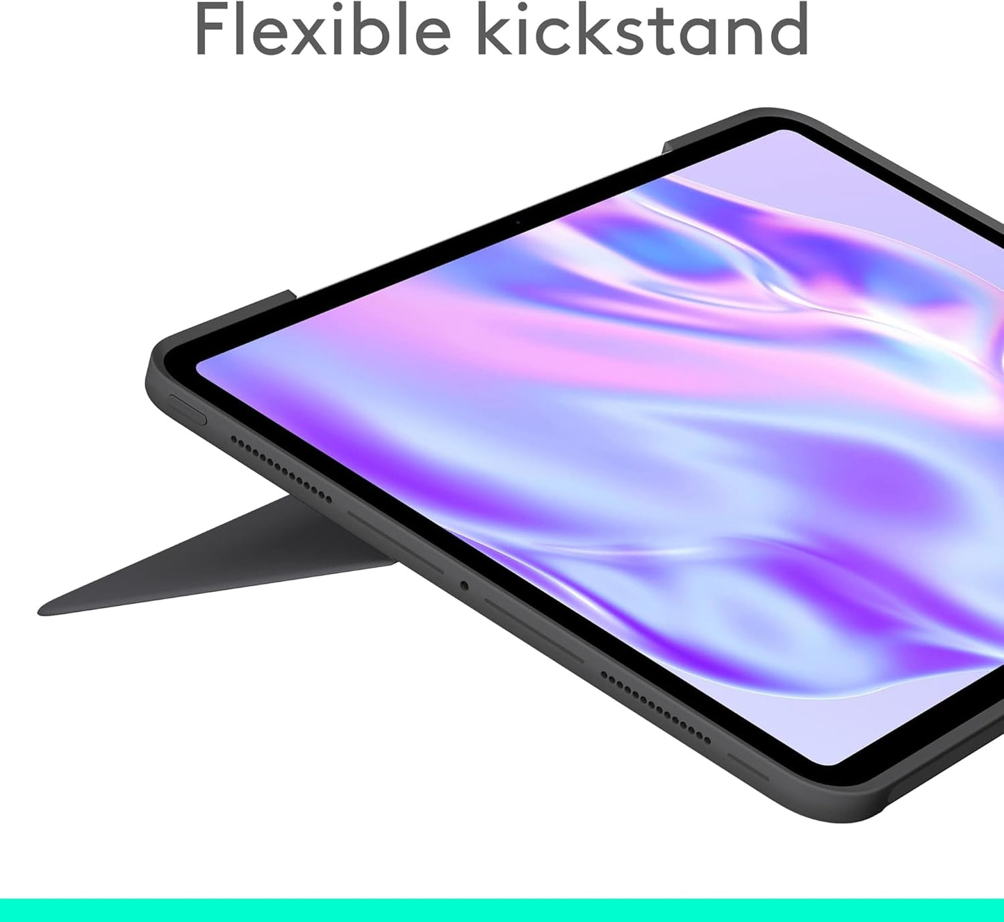 Logitech Combo Touch iPad Pro 13-inch (M4)(2024) Keyboard Case - Detachable backlit keyboard with kickstand, comfortable typing, multi-use mode, QWERTY UK English Layout - Graphite