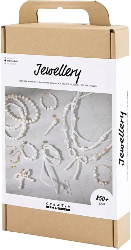 Creative Craft Mix Jewellery, White - Mother-of-Pearl, 1 Pack, Mulricolour